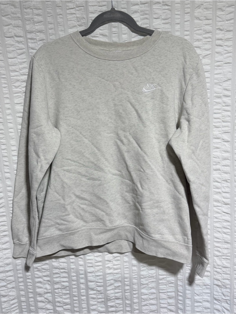 Nike Women's Crewneck Sweatshirt - Heather Light Gray